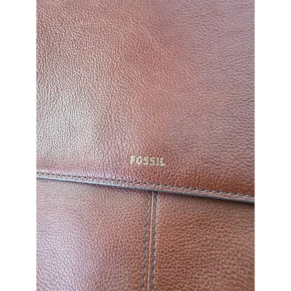 FOSSIL Claire Brown Brandy Convertible Leather Medium Backpack - Picture 5 of 9